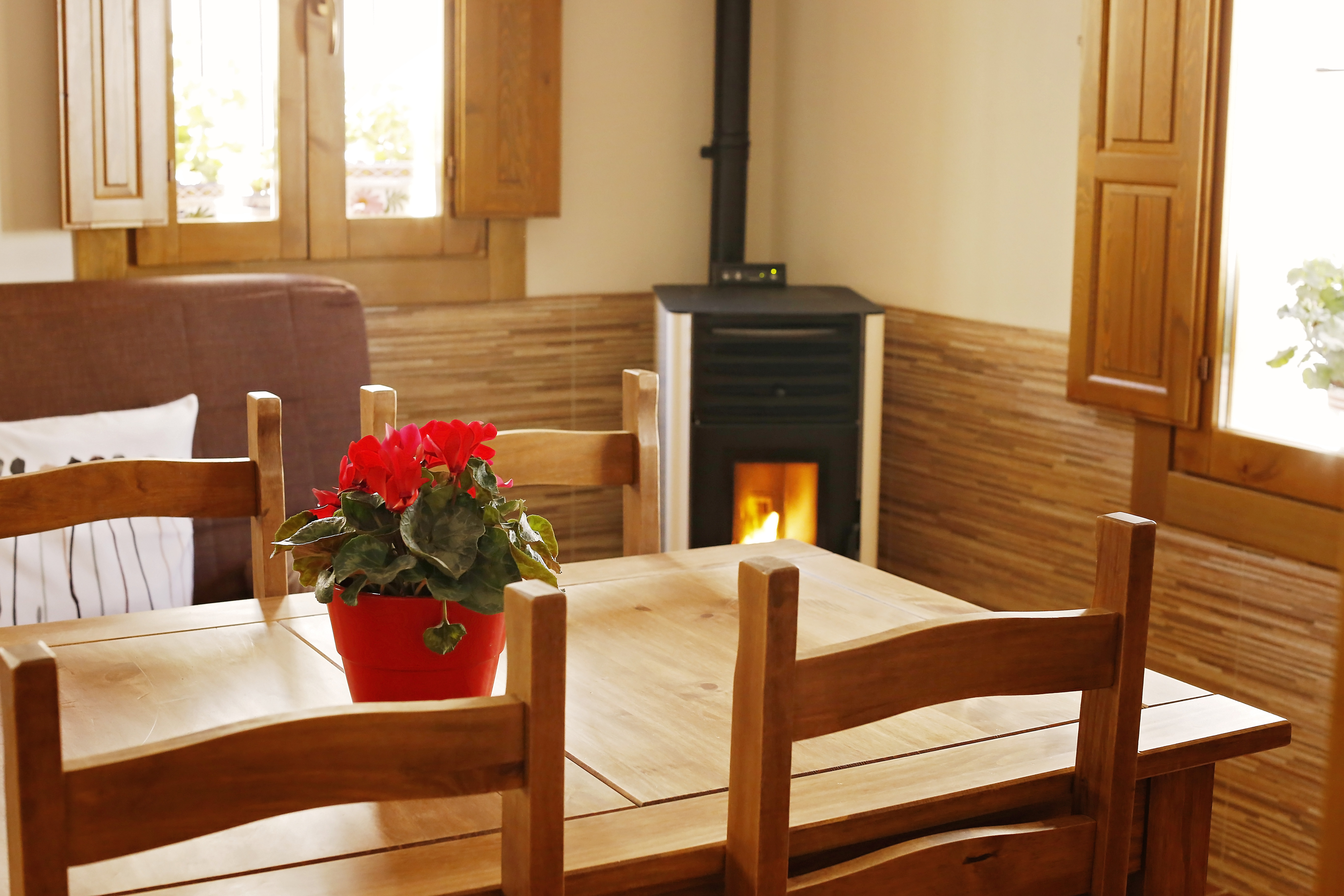 Ambiente acogedor de la casa rural en Requena